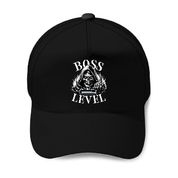Discover Boss Level Baseball Caps