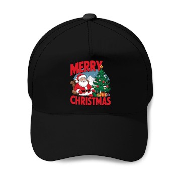 Discover Christmas Crewneck Baseball Caps