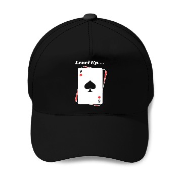 Discover BLACK Men Baseball Caps For Game Card lovers - LEVEL UP