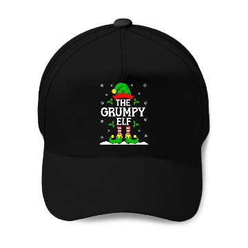Discover The Grumpy Elf Baseball Caps