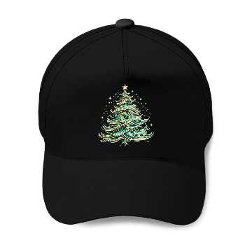 Discover christmas tree Baseball Caps