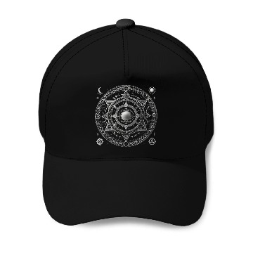 Discover Cosmic Mandala Design Baseball Caps