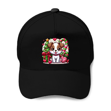 Discover FUNNY CHRISTMAS DOG Baseball Caps