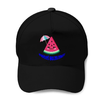 Discover Playful Watermelon Summer Design Baseball Caps