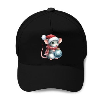 Discover FUNNY CHRISTMAS MOUSE Baseball Caps