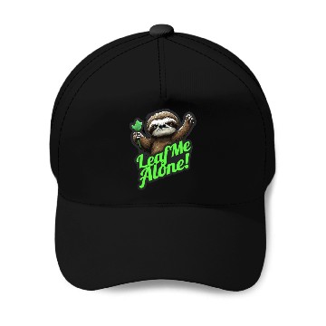 Discover Angry Sloth Leaf me Alone funny Baseball Caps