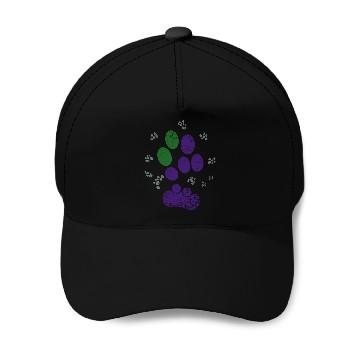 Discover AroAce Cat Paw Prints Baseball Caps