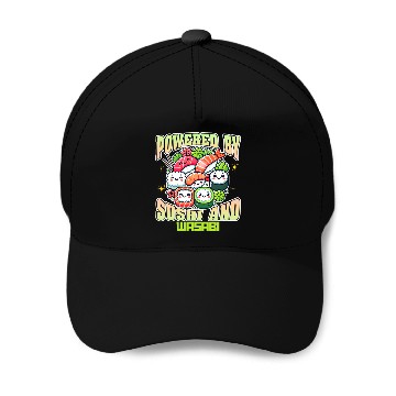 Discover Powered By Sushi And Wasabi Baseball Caps