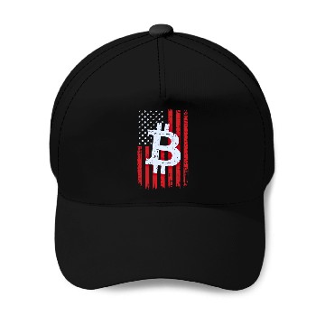 Discover Bitcoin American flag Baseball Caps Crypto Trader Baseball Caps