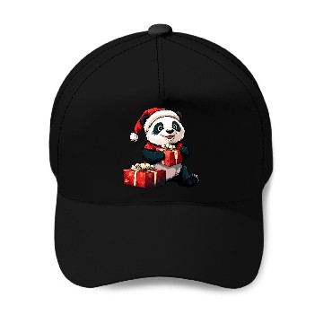 Discover Pandas Christmas Baseball Caps