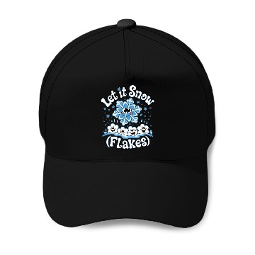 Discover Let It Snow Baseball Caps