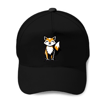 Discover fox in stencil graffiti design Baseball Caps