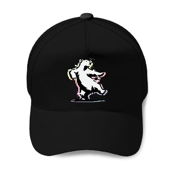 Discover Dancing polar bear in stencil style Baseball Caps