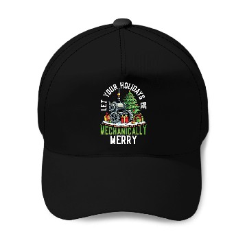 Discover Mechanically Merry Steampunk Christmas Holiday Baseball Caps