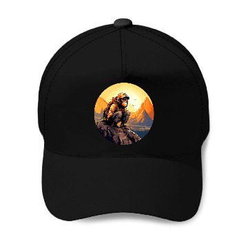 Discover Monkey hiking / mountaineering monkey Baseball Caps
