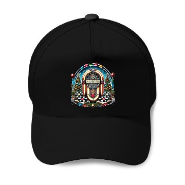 Discover Retro Christmas Jukebox Melody Baseball Caps