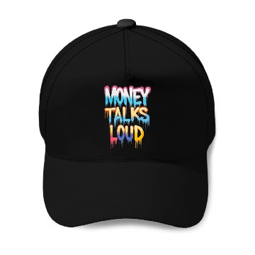 Discover Money Talks Art Baseball Caps