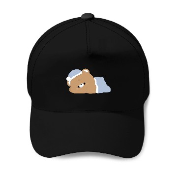 Discover Tired Brown Bear Baseball Caps