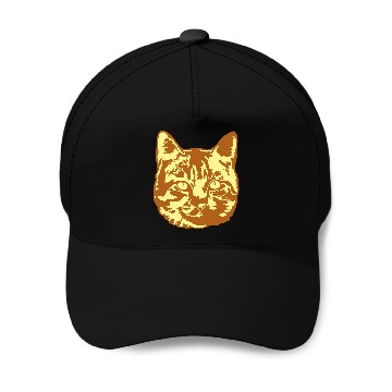 Discover Cat Lover Realistic Pet Face Cute Cool Kitten Head Baseball Caps
