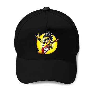 Discover Cool Banana Playing Guitar Baseball Caps