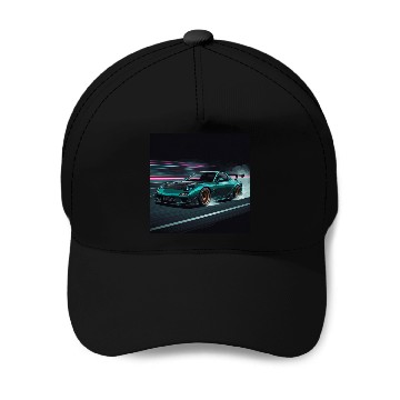 Discover Emerald Racer Baseball Caps