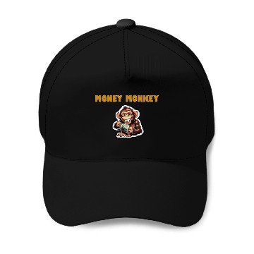 Discover MONEY MONKEY Baseball Caps
