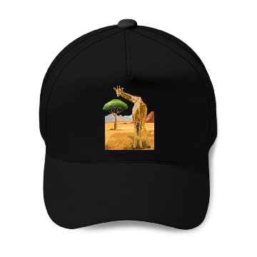 Discover Giraffe looks friendly Baseball Caps