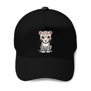 Discover Cute Cartoon Leopard Cub Baseball Caps