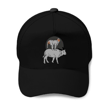 Discover Monkey On the Cow Baseball Caps