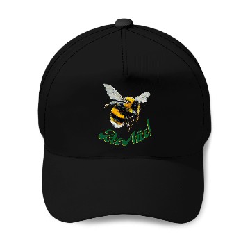 Discover Bee Nice! Baseball Caps