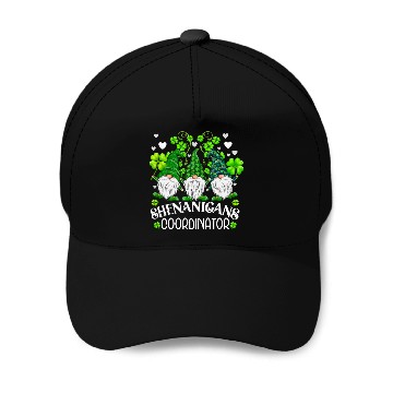 Discover Shenanigans Coordinator St. Patricks Day Gnomes Baseball Caps