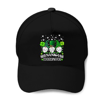 Discover Shenanigans Coordinator St. Patricks Day Gnomes Baseball Caps