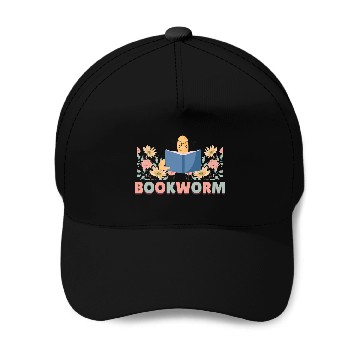 Discover Bookworm Flower Baseball Caps