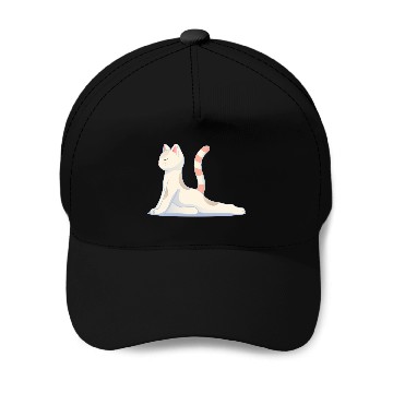 Discover Cat in meditative yoga pose Baseball Caps