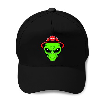 Discover Grey Alien Fireman Baseball Caps