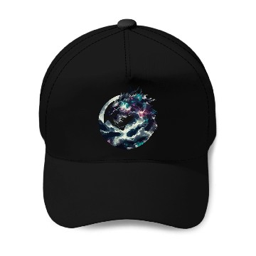 Discover Zen Black Chinese Dragon Baseball Caps