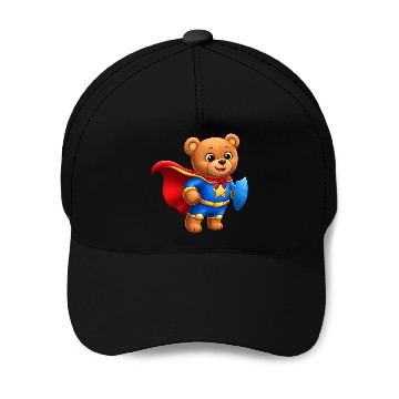 Discover Teddy bear superhero Baseball Caps