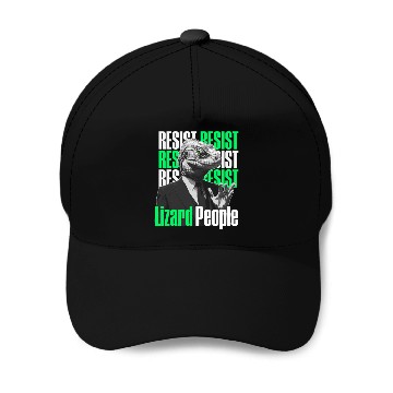 Discover Resist Reptilians Lizard People Baseball Caps