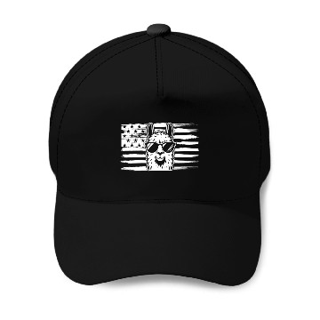Discover Alpaca Llama US Flag Llama Baseball Caps