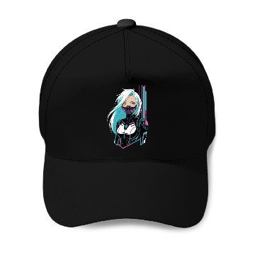 Discover Cyberpunk Girl Baseball Caps