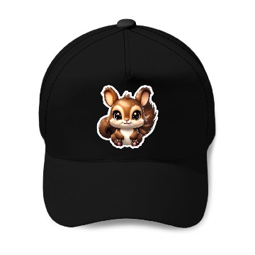 Discover Kawaii Squirrel Baseball Caps