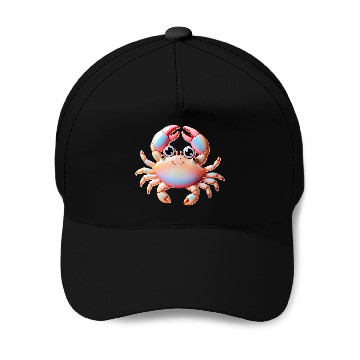 Discover Happy Crab Baseball Caps
