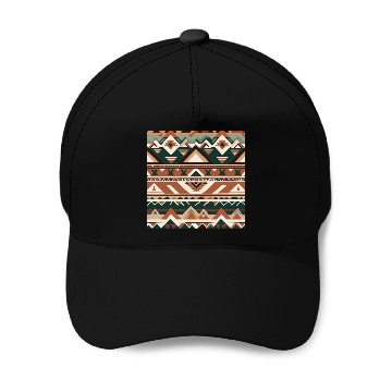 Discover Aztec Geometry Baseball Caps