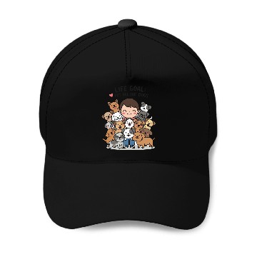 Discover dog lovers life goal Baseball Caps