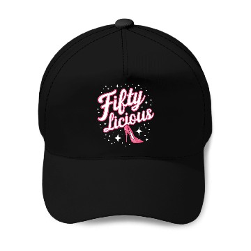 Discover Fifty-licious Squad Matching 50th Birthday Baseball Caps