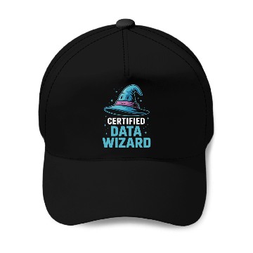 Discover Certified Data Wizard Data Scientist Baseball Caps