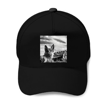 Discover Dog Selfie With Alien Ufo Baseball Caps