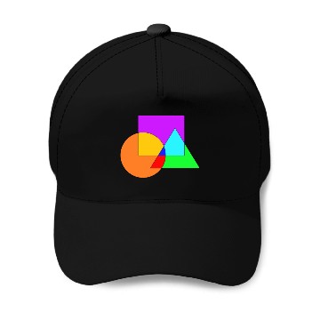Discover Colorful Design Tringle Square Circle Baseball Caps