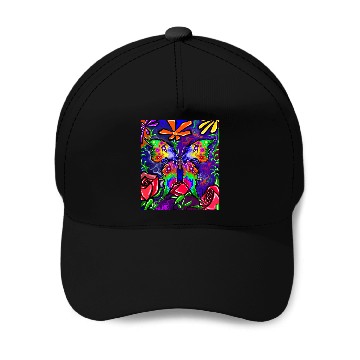 Discover Floral Butterfly Baseball Caps