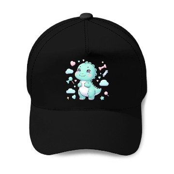 Discover Cute Dino Baseball Caps